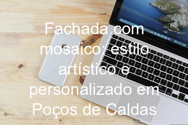 Fachada com mosaico: estilo artístico e personalizado em Poços de Caldas